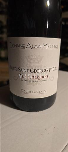 Bourgogne Nuits-saint-georges Premier Cru Domaine Alain Michelot Aux Chaignots 2015