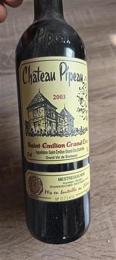 Bordeaux Saint-Émilion Grand Cru Grand Cru Château Pipeau 2003