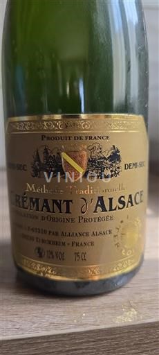 Alsace Crémant-d'alsace Alliance Alsace Non Millésimé