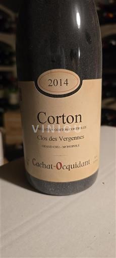 Burgundy Corton Grand Cru Cachat-Ocquidant Clos des Vergennes 2014