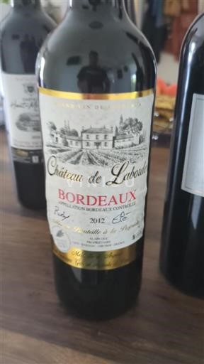 Burdeos Bordeaux Château Laborde 2012