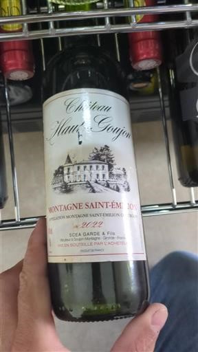 Bordeaux Montagne-saint-émilion Château Haut Goujon 2022