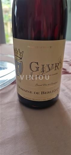 Burgundy Givry Domaine Berlenc 2010