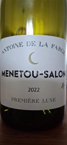 Loire Valley Menetou-Salon Antoine de La Farge Première Lune 2022