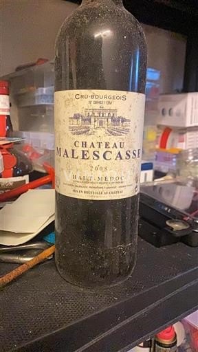 Bordeaux Haut-Médoc Cru Bourgeois Malescasse 2008