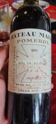 Bordeaux Pomerol Château  1992