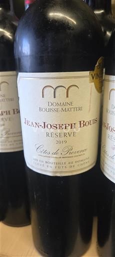 Provenza Côtes-de-Provence Domaine Bouisse-Matteri Jean-Joseph Bouis Réserve 2019