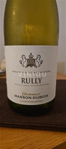 Burgundy Rully Masson Dubois 2017
