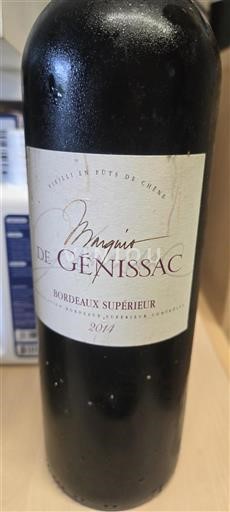 Bordeaux Bordeaux Supérieur Marquis de Génissac 2014