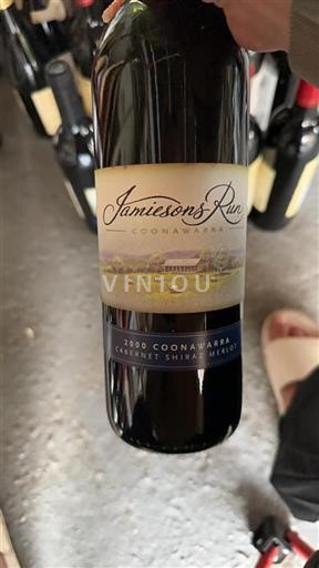 Vin Rouge sec Jamiesons Run 2000 Australie Australie-Méridionale Coonawarra