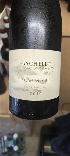 Borgogna Pommard Bachelet 2010