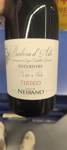 Piemont Barbera d'Asti Tenute Neirano Tirteo 2022