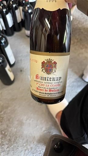 Borgogna Santenay Premier Cru Henri de Boileau 1er Cru La Comme 1994