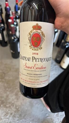 Bordeaux Saint-Émilion Château Peyrouquet 1998