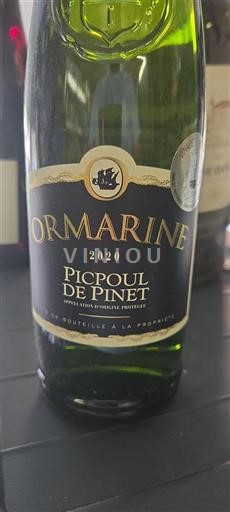Languedoc Picpoul-de-pinet Ormari 2020