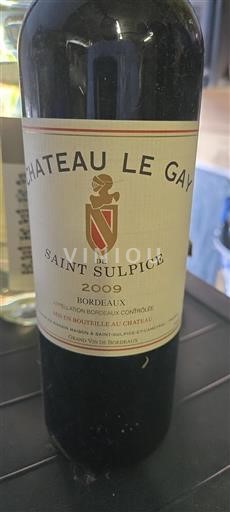 Bordeaux Château Le Gay Saint Sulpice 2009