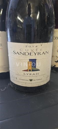 Languedoc a Roussillon Cévennes Vignerons de Tornac Sandeyran 2014