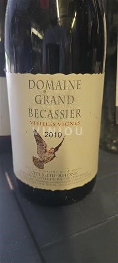 Rhône-dalen Côtes-du-Rhône Domaine Grand Bécassier Vieilles Vignes 2010