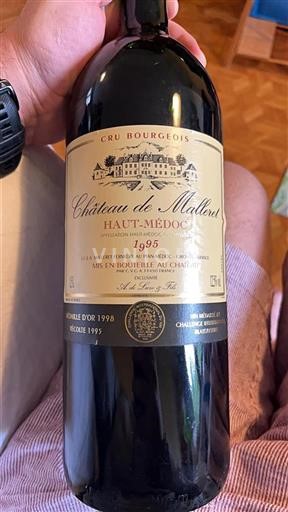 Bordeaux Haut-Médoc Château Malleret 1995