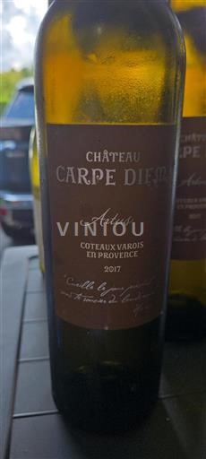 Provence Coteaux Varois en Provence Château Carpe Diem Artus 2017