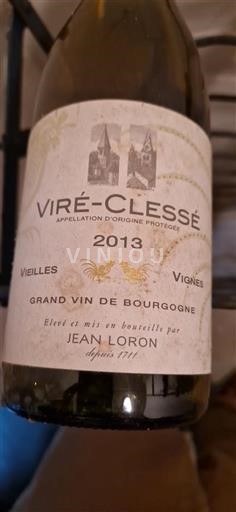 Bourgogne Viré-clessé Jean Loron Vieilles Vignes 2013