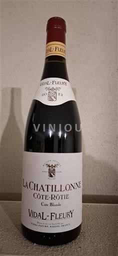 Rona dolina Côte-rôtie Vidal-Fleury La Chatillonne Côte Blonde 2012