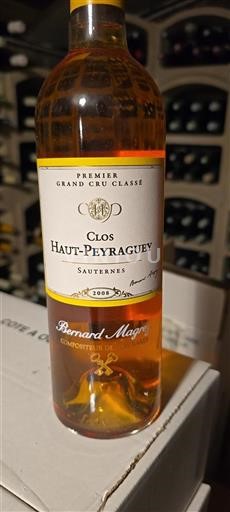 Bordeaux Sauternes Premier Grand Cru Classé Clos Haut-Peyraguey 2008