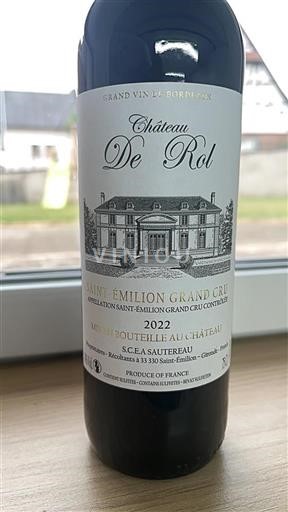 Bordeaux Saint-Émilion Grand Cru Grand Cru Rol 2022