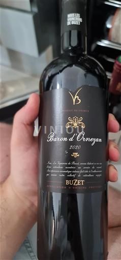 Südwestfrankreich Buzet Vignerons de Buzet Baron d'Ornezan 2020