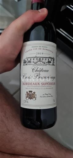 Bordeaux Bordeaux Supérieur Château Croix Beaurivage 2019