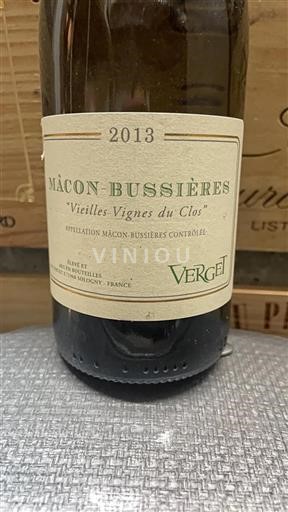 Burgundy Mâcon and Mâcon-Villages Verget Vieilles Vignes du Clos 2013