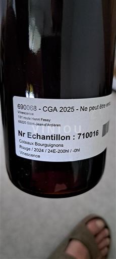 Burgundy Coteaux Bourguignons Vinescence 2024