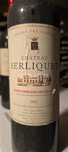Bordeaux Saint-Émilion Grand Cru Grand Cru Château Berliquet 2002