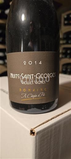 Vin Rouge sec Vieilles Vignes Domaine A. Chopin et Fils 2014 France Bourgogne Nuits-saint-georges