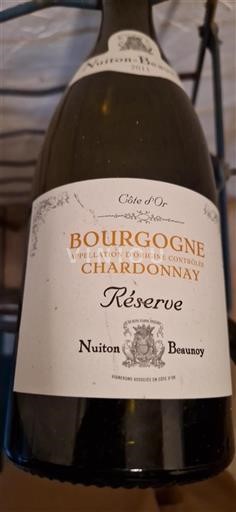 Borgogna Borgogna Chardonnay Nuiton Beaunoy Réserve 2011