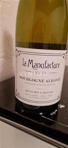 Borgogna Borgogna Aligoté La Manufacture 2014