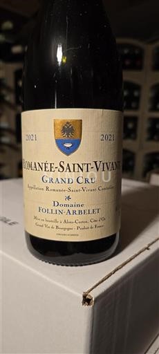Burgundsko Romanée-saint-vivant Grand Cru Domaine Follin-Arbelet 2021