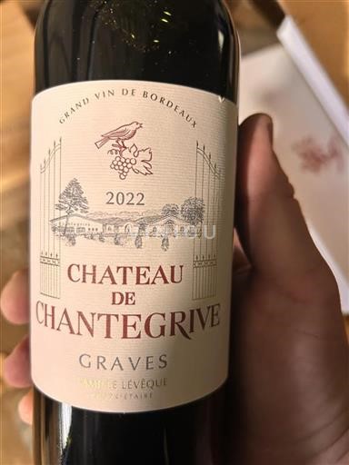 Bordeaux Graves Château Chantegrive 2022