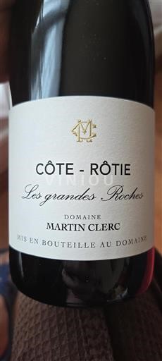 Valle del Rodano Côte-rôtie Martin Clerc Les grandes Roches 2022
