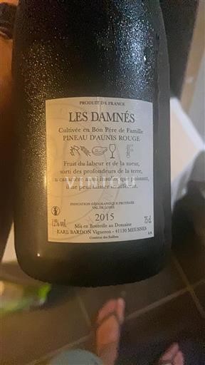 Vallée de la Loire Val de Loire EARL BARDON Les Damnès 2015