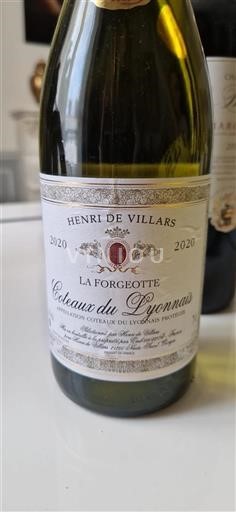 Lyonnais Coteaux du Lyonnais Henri de Villars La Forgeotte 2020