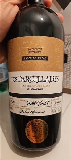 Vin Rouge sec Les Parcellaires Jean-Christophe Icard 2021 France Bordeaux