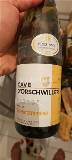 Vin Blanc sec Gewurztraminer Cave Orschwiller 2019 France Alsace Grand Cru