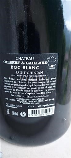 Languedoc Saint-Chinian Château Gilbert & Gaillard Roc Blanc 2016