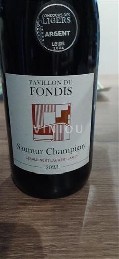 Vallée de la Loire Saumur-champigny Pavillon du Fondis 2023