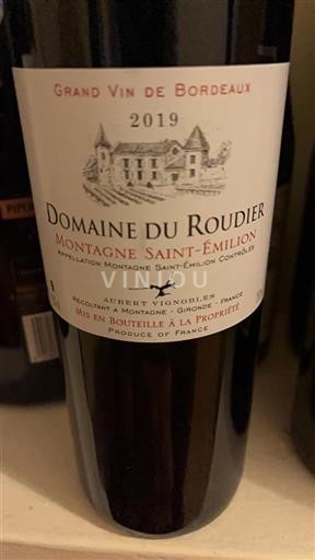 Bordeaux Montagne Saint-Émilion Domaine Roudier 2019