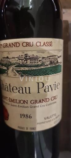 Bordeaux Saint-Émilion Grand Cru Classé Château Pavie 1986