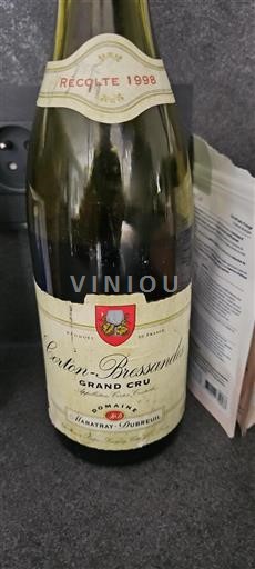 Bourgogne Corton Grand Cru Domaine Maratray-Dubreuil 1998
