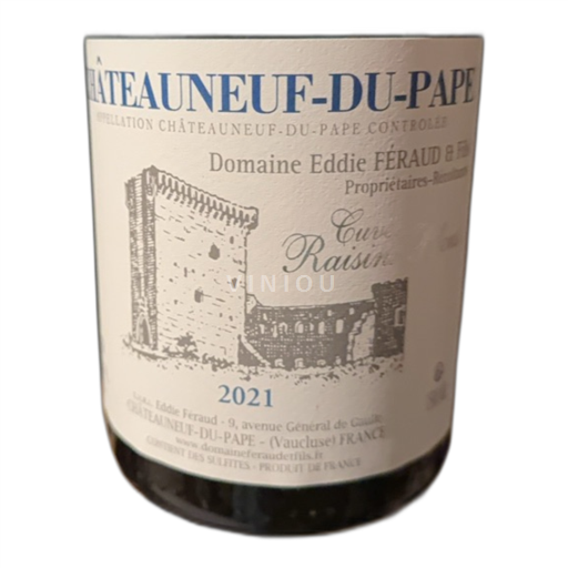 Rhônedalen Châteauneuf-du-Pape Domaine Eddie Féraud Raisins bleus 2021