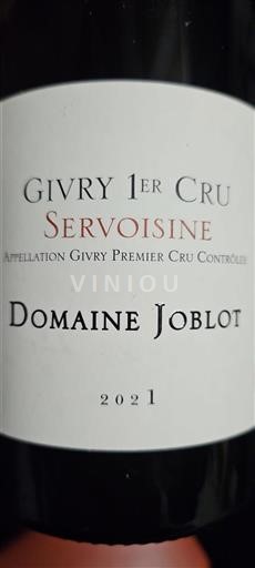 Bourgogne Givry Premier Cru Domaine Joblot Servoisine 2021